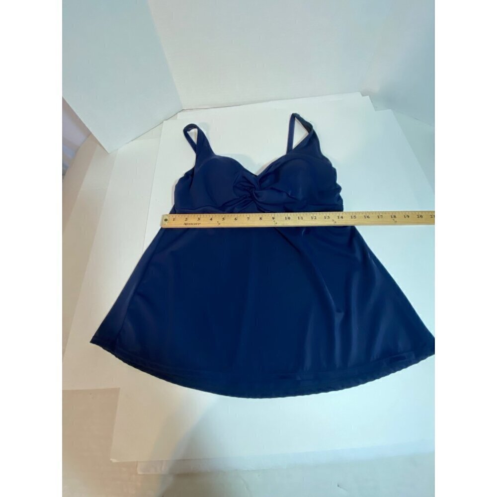 Cazimi Navy Blue Swim Suit Tankini Top Women’s Size Medium NWOT - Picture 6 of 8